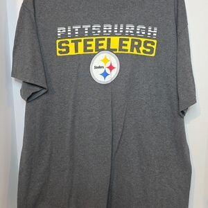 NFL Pittsburgh Steelers Gray and Yellow Tee